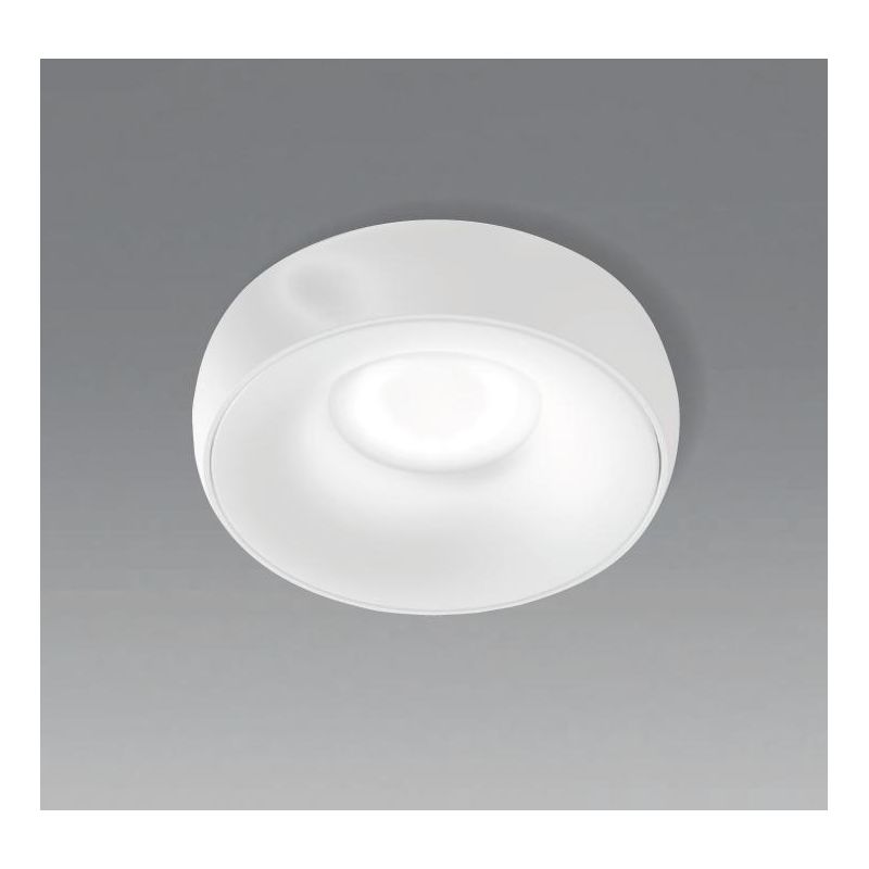 FARETTO DA INCASSO ROTONDO BOMBATO IN ALLUMINIO BIANCO O NERO OTTICA RETRATTA LAMPADINA GU10 MODERNO