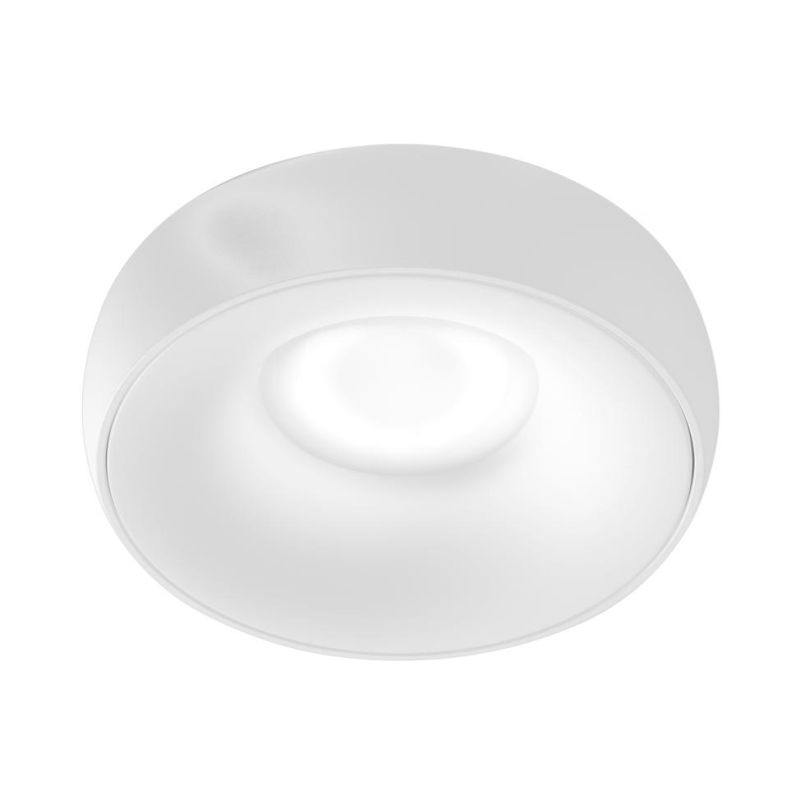 FARETTO DA INCASSO ROTONDO BOMBATO IN ALLUMINIO BIANCO O NERO OTTICA RETRATTA LAMPADINA GU10 MODERNO