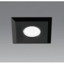 FARETTO DA INCASSO ALLUMINIO BIANCO O NERO QUADRATO CON LAMPADINA GU10 MODERNO 2