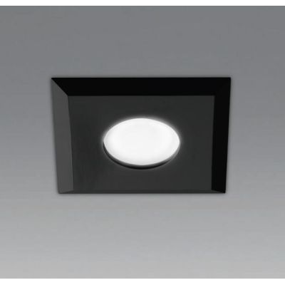 FARETTO DA INCASSO ALLUMINIO BIANCO O NERO QUADRATO CON LAMPADINA GU10 MODERNO