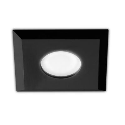 FARETTO DA INCASSO ALLUMINIO BIANCO O NERO QUADRATO CON LAMPADINA GU10 MODERNO