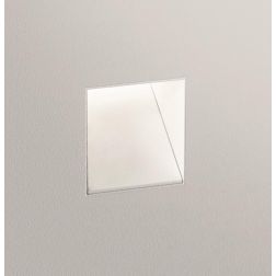 SEGNAPASSO QUADRATO A SCOMPARSA LED 3W LUCE 3000K ALLUMINIO BIANCO DESIGN MODERNO