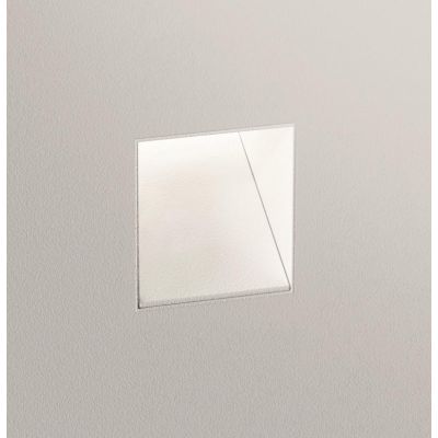 SEGNAPASSO QUADRATO A SCOMPARSA LED 3W LUCE 3000K ALLUMINIO BIANCO DESIGN MODERNO