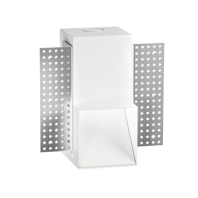 SEGNAPASSO QUADRATO A SCOMPARSA LED 3W LUCE 3000K ALLUMINIO BIANCO DESIGN MODERNO