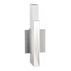 SEGNAPASSO RETTANGOLARE A SCOMPARSA LED 3W LUCE 3000K ALLUMINIO BIANCO DESIGN MODERNO