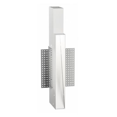 SEGNAPASSO RETTANGOLARE A SCOMPARSA LED 3W LUCE 3000K ALLUMINIO BIANCO DESIGN MODERNO