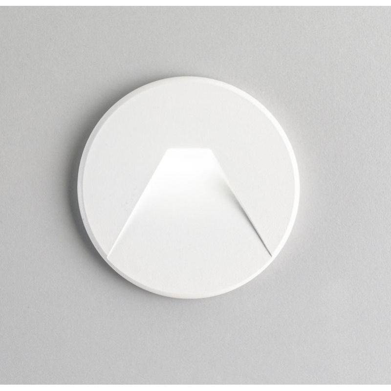 SEGNAPASSO ROTONDO BIANCO O NERO LED 3W LUCE LUCE CCT 3000K,4000K,6000K DESIGN MODERNO