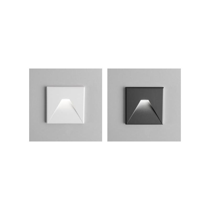 SEGNAPASSO QUADRATO BIANCO O NERO LED 3W LUCE LUCE CCT 3000K,4000K,6000K DESIGN MODERNO