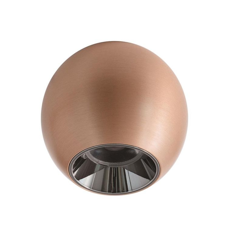 PLAFONIERA PICCOLA OVALE LED 10W LUCE LUCE 3000K ALLUMINIO 4 COLORI DESIGN MODERNO