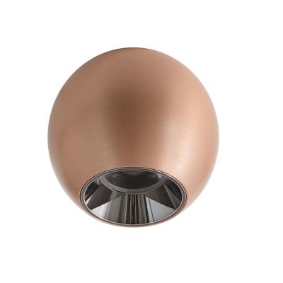 PLAFONIERA PICCOLA OVALE LED 10W LUCE LUCE 3000K ALLUMINIO 4 COLORI DESIGN MODERNO