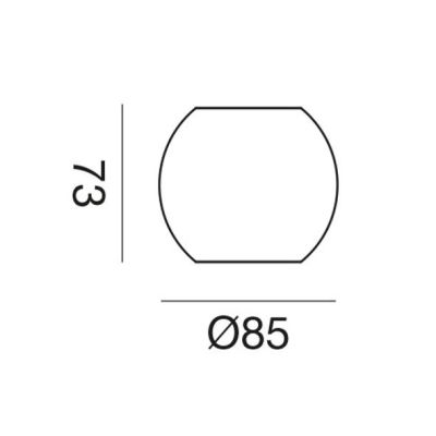 PLAFONIERA PICCOLA OVALE LED 10W LUCE LUCE 3000K ALLUMINIO 4 COLORI DESIGN MODERNO