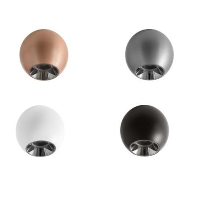 PLAFONIERA PICCOLA OVALE LED 10W LUCE LUCE 3000K ALLUMINIO 4 COLORI DESIGN MODERNO