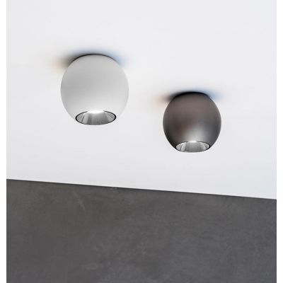 PLAFONIERA PICCOLA OVALE LED 10W LUCE LUCE 3000K ALLUMINIO 4 COLORI DESIGN MODERNO