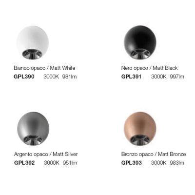 PLAFONIERA PICCOLA OVALE LED 10W LUCE LUCE 3000K ALLUMINIO 4 COLORI DESIGN MODERNO