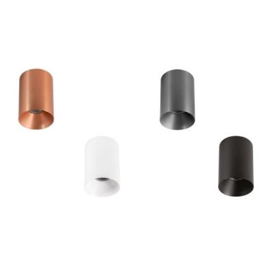 PLAFONIERA PICCOLA A CILINDRO IN 2 MISURE LED 8W-10W LUCE 3000K ALLUMINIO 4 COLORI DESIGN MODERNO