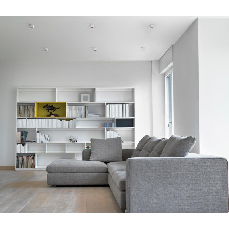 PLAFONIERA QUADRATA LED 15W-36W LUCE 3000K-4000K IN 2 MISURE ALLUMINIO BIANCO DESIGN MODERNO