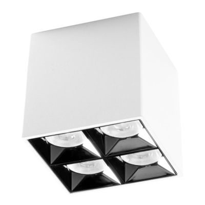 PLAFONIERA QUADRATA LED 15W-36W LUCE 3000K-4000K IN 2 MISURE ALLUMINIO BIANCO DESIGN MODERNO