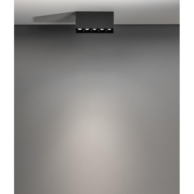 PLAFONIERA RETTANGOLARE LED 10W-20W LUCE 3000K IN 2 MISURE ALLUMINIO BIANCO E NERO MODERNA