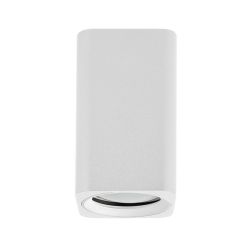 PLAFONIERA IN ALLUMINIO BIANCO E NERO H10 CM DESIGN MODERNO CON LAMPADINA ATTACCO GU10 2