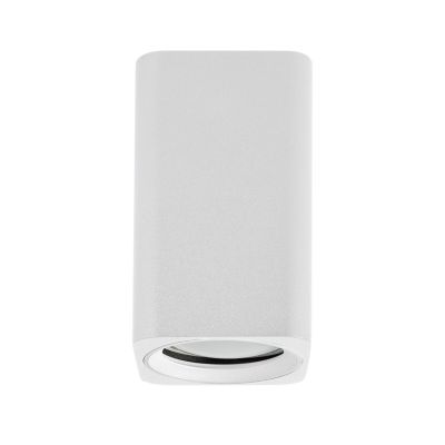 PLAFONIERA IN ALLUMINIO BIANCO E NERO H10 CM DESIGN MODERNO CON LAMPADINA ATTACCO GU10