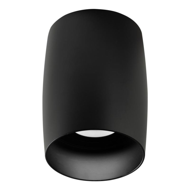 PLAFONIERA MODERNA H11,5 CM IN ALLUMINIO BIANCO E NERO CON LAMPADINA ATTACCO GU10