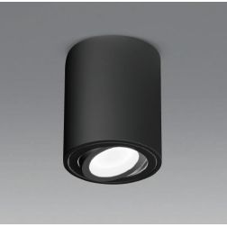 PLAFONIERA ORIENTABILE IN ALLUMINIO BIANCO E NERO MODERNA CON LAMPADINA ATTACCO GU10 2