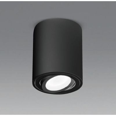 PLAFONIERA ORIENTABILE IN ALLUMINIO BIANCO E NERO MODERNA CON LAMPADINA ATTACCO GU10