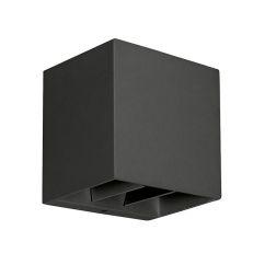 APPLIQUE CUBO LED 10W LUCE CCT 3000K-4000K-6500K IP65 ALLUMINIO 3 COLORI CON FLUSSO LUMINOSO REGOLABILE 2