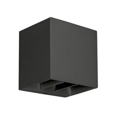 APPLIQUE CUBO LED 10W LUCE CCT 3000K-4000K-6500K IP65 ALLUMINIO 3 COLORI CON FLUSSO LUMINOSO REGOLABILE