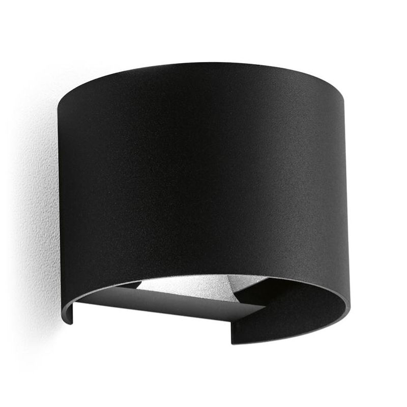 APPLIQUE A LED 10W IP54 LUCE 3000K-4000K BIEMISSIONE ALLUMINIO 5 COLORI CON FLUSSO LUMINOSO REGOLABILE