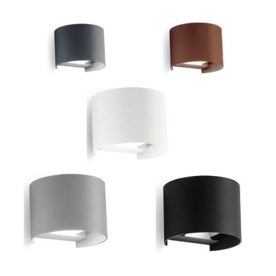 APPLIQUE A LED 10W IP54 LUCE 3000K-4000K BIEMISSIONE ALLUMINIO 5 COLORI CON FLUSSO LUMINOSO REGOLABILE
