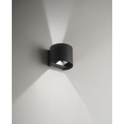 APPLIQUE A LED 10W IP54 LUCE 3000K-4000K BIEMISSIONE ALLUMINIO 5 COLORI CON FLUSSO LUMINOSO REGOLABILE 2