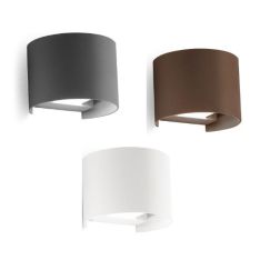 APPLIQUE A LED 20W IP65 LUCE 3000K-4000K BIEMISSIONE ALLUMINIO 3 COLORI CON FLUSSO LUMINOSO REGOLABILE