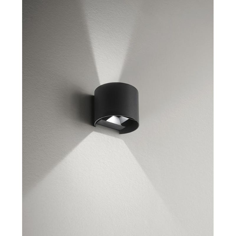 APPLIQUE A LED 20W IP65 LUCE 3000K-4000K BIEMISSIONE ALLUMINIO 3 COLORI CON FLUSSO LUMINOSO REGOLABILE