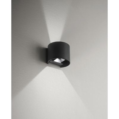 APPLIQUE A LED 20W IP65 LUCE 3000K-4000K BIEMISSIONE ALLUMINIO 3 COLORI CON FLUSSO LUMINOSO REGOLABILE