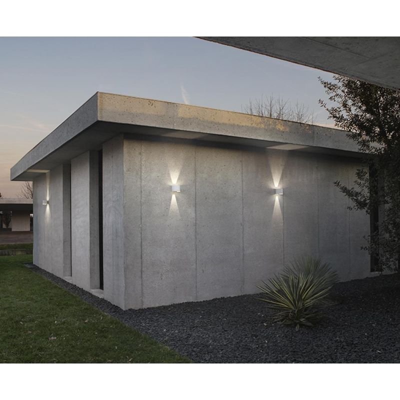 APPLIQUE A LED 20W IP65 LUCE 3000K-4000K BIEMISSIONE ALLUMINIO 3 COLORI CON FLUSSO LUMINOSO REGOLABILE