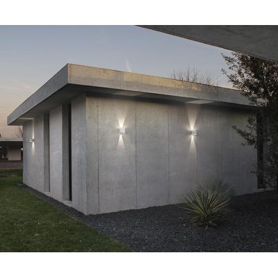 APPLIQUE A LED 20W IP65 LUCE 3000K-4000K BIEMISSIONE ALLUMINIO 3 COLORI CON FLUSSO LUMINOSO REGOLABILE
