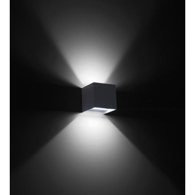 APPLIQUE CUBO LED 10W IP65 LUCE 3000K-4000K-5500K BIEMISSIONE ALLUMINIO 3 COLORI CON FLUSSO LUMINOSO REGOLABILE