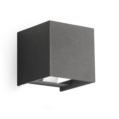 APPLIQUE CUBO LED 20W IP65 LUCE 3000K-4000K-5500K BIEMISSIONE ALLUMINIO 3 COLORI CON FLUSSO LUMINOSO REGOLABILE