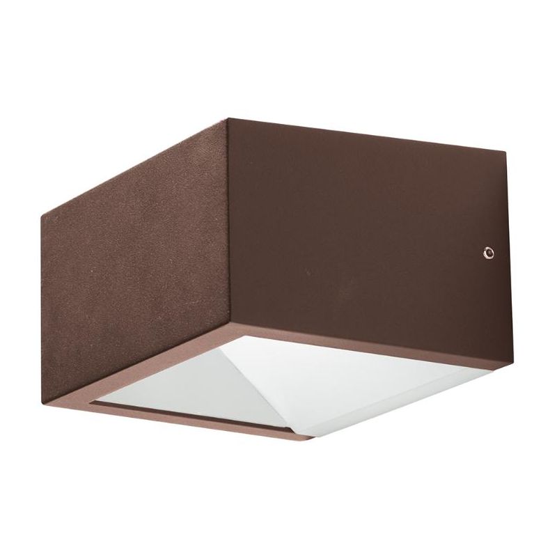 APPLIQUE DA ESTERNI IP54 BIEMISSIONE DI LUCE LED 9W LUCE CCT 3000K,4000K,6500K ALLUMINIO ANTRACITE O MARRONE