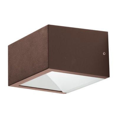 APPLIQUE DA ESTERNI IP54 BIEMISSIONE DI LUCE LED 9W LUCE CCT 3000K,4000K,6500K ALLUMINIO ANTRACITE O MARRONE