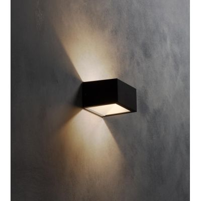 APPLIQUE DA ESTERNI IP54 BIEMISSIONE DI LUCE LED 9W LUCE CCT 3000K,4000K,6500K ALLUMINIO ANTRACITE O MARRONE