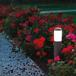 PALO DA GIARDINO ANTRACITE ALTEZZA 50 CM E 100 CM  IP54 ANTI CORROSIONE LAMPADINA E27 GEA LUCE 2