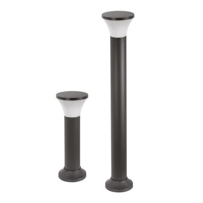 PALO DA GIARDINO IN 2 MISURE FINITURA ANTRACITE IP54 ANTI CORROSIONE LAMPADINA E27 GEA LUCE
