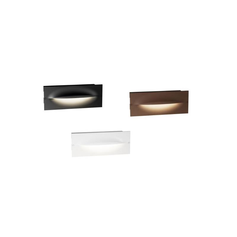 SEGNAPASSO DA INCASSO PER ESTERNI IP65 LED 13W LUCE 3000K-4000K ALLUMINIO BIANCO,MARRONE O ANTRACITE MODERNO
