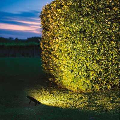 PROIETTORE LED DA ESTERNI IP65 ALLUMINIO NERO LED INTEGRATO LUCE CCT 3000K-4000K-6500K 4 MISURE
