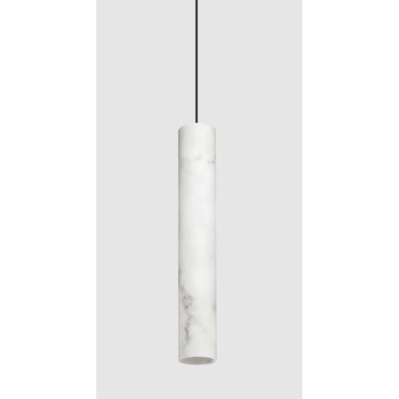 SOSPENSIONE CILINDRO DIAMETRO 6 CM ALTEZZA 40 CM IN METALLO 11 COLORI DESIGN MODERNO ATTACCO GU10 CRISTALENSI - Cristalensi Shop