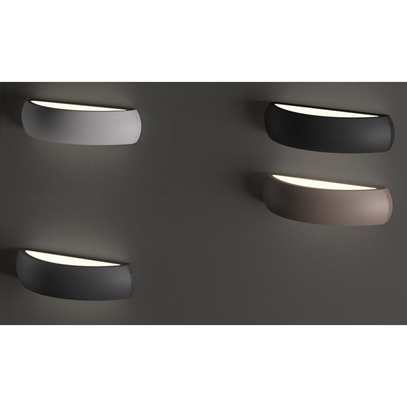 LAMPADA A PARETE PER ESTERNO IP54 IN 5 COLORI LUCE SOPRA SOTTO MODERNA CRISTALENSI - Cristalensi Shop Online