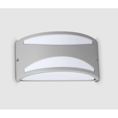 LAMPADA DA PARETE DA ESTERNI DESIGN MODERNO IP44 DUE COLORI LUCE DIFFUSA CRISTALENSI - Cristalensi Shop Online