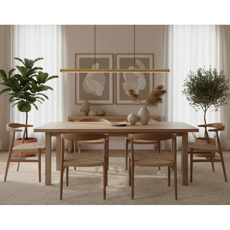 DORICA SOSPENSIONE LINEARE IN 9 COLORI LED 35W LUCE 3000K LUNGHEZZA 140 CM DESIGN MODERNO